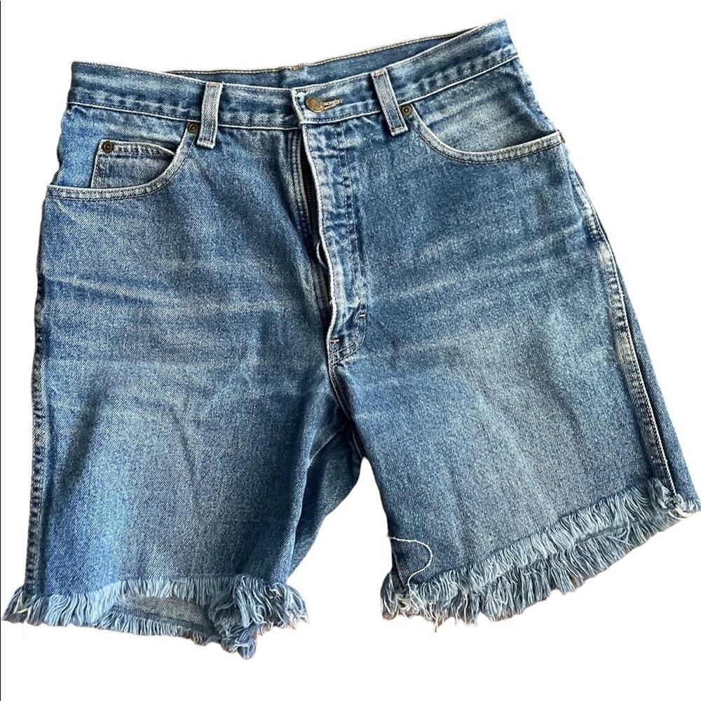 VTG Calvin Klein Chino Shorts Women 28/32 Outdoor Denim Cut Off High Rise Jort